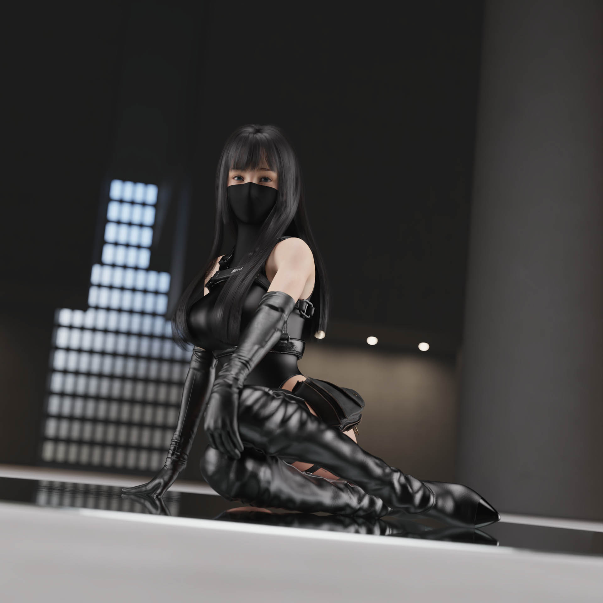 特工试装 小雯 Spy outfit – Wen