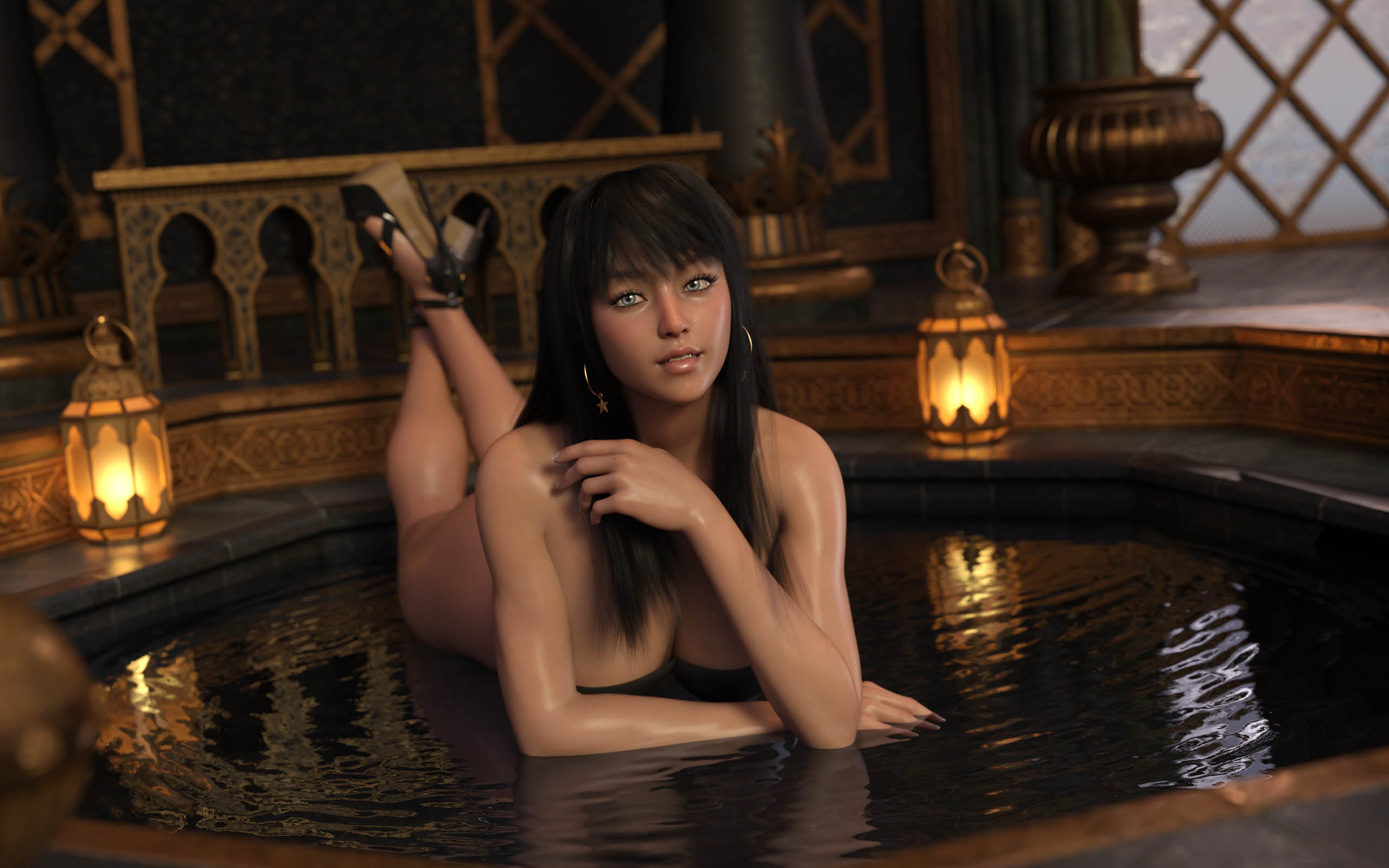 安奎娅 漠塞的浴池 Anquiya Mosai Bathtub