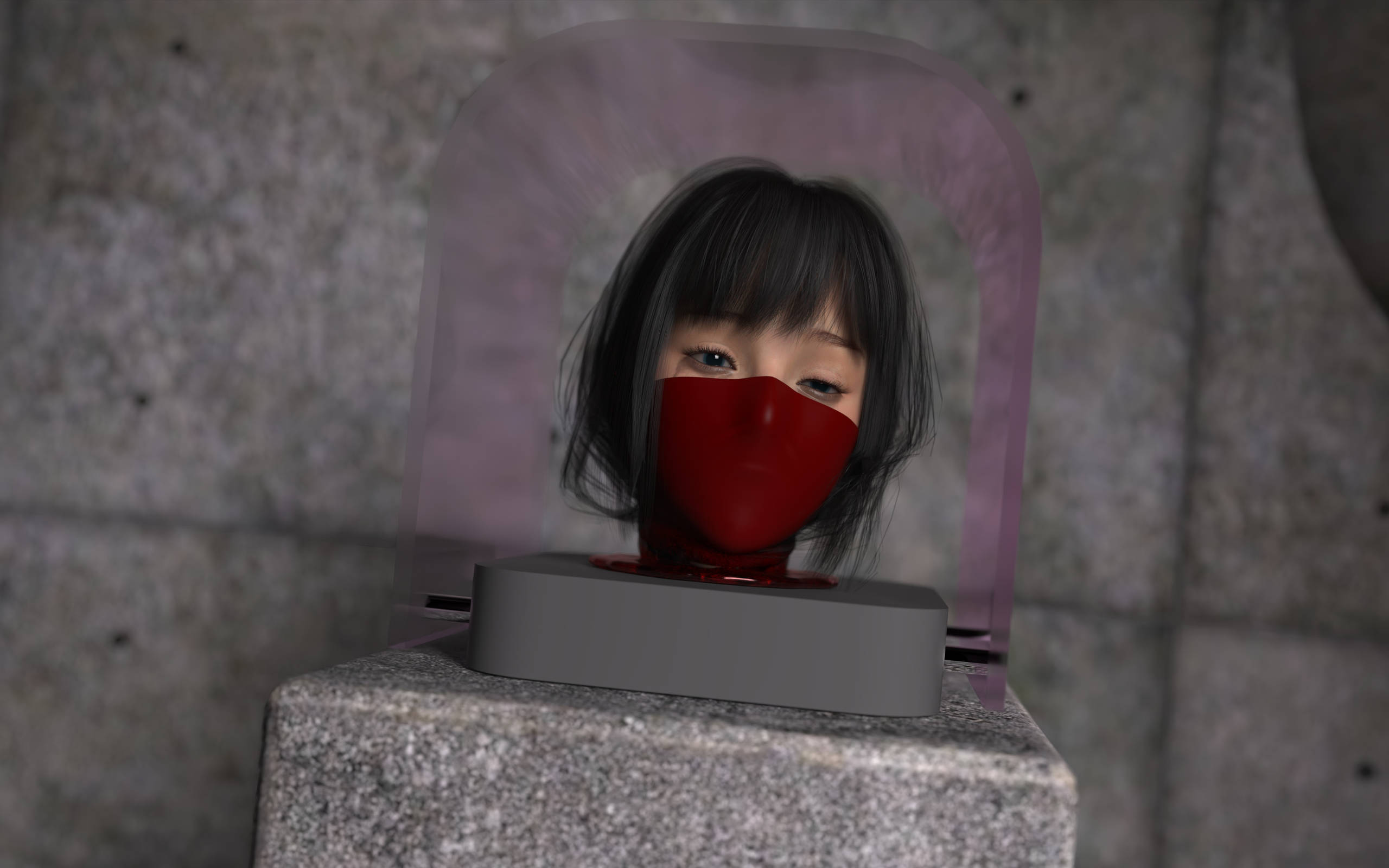 新模型 人头柜 WIP Model Head Display