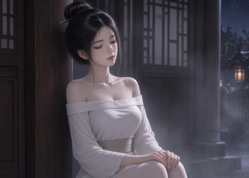 暮云遮,白月西沉